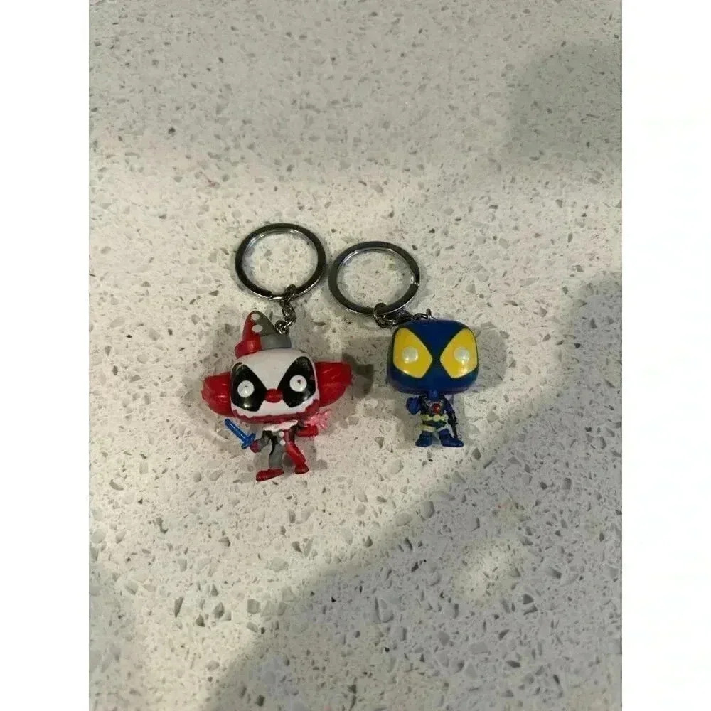 Deadpool POP Keychains x2 (Clown and X-Force) si‎